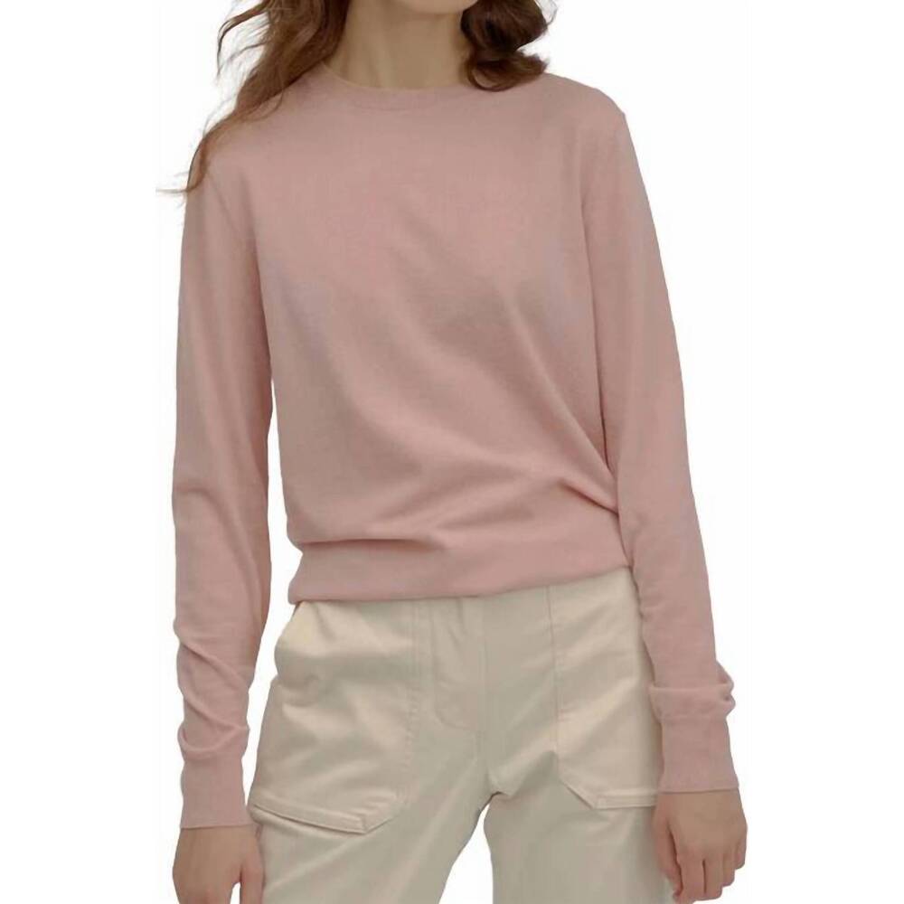 NEW TILLEY women's stretch merino sweater in pink